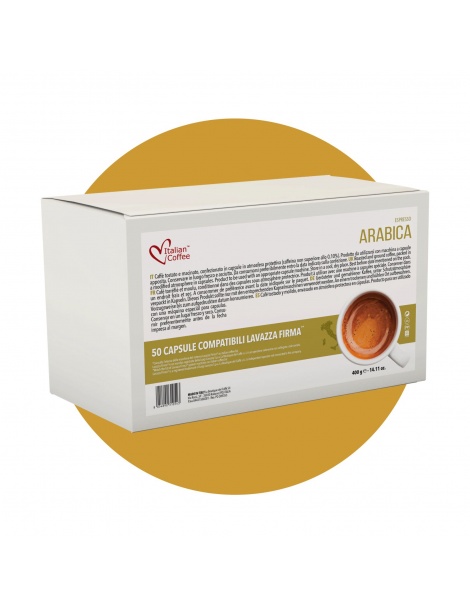 50 CAPSULE COMPATIBILI LAVAZZA FIRMA GUSTO ARABICA