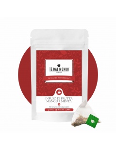 Infuso di Frutta Mango e Menta, 12 Piramidali da 2,3 gr