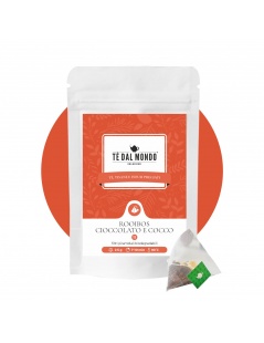 Tè Rooibos Cioccolato e Cocco, 12 Piramidali da 2,5 gr