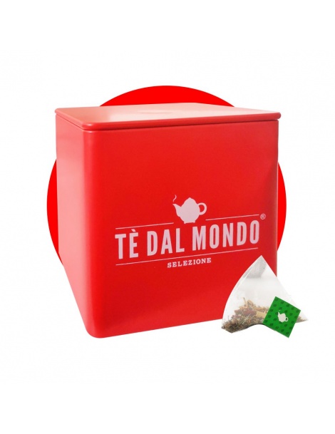 Infuso di Frutta Bio, Moulin Rouge, Latta da 12 Filtri Piramidali
