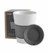 TAZZA KAHLA NERA IN PORCELLANA + COPERCHIO 0.35L