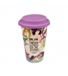 Bicchiere in Porcellana Alice e Tappo in Silicone da 300 ml