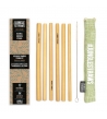 Cannucce in Bamboo riutilizzabili, kit da 6