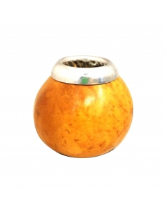 Calabash per Tè Mate da 8,5 cm, colore avana marmorizzato