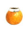 Calabash per Tè Mate da 8,5 cm, colore avana marmorizzato