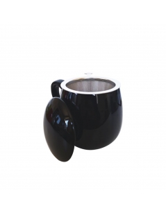 Tazza da Tè con Filtro da 350 ml, Colore Nero