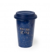 Bicchiere in Porcellana fantasia Stars e Tappo in Silicone da 300 ml