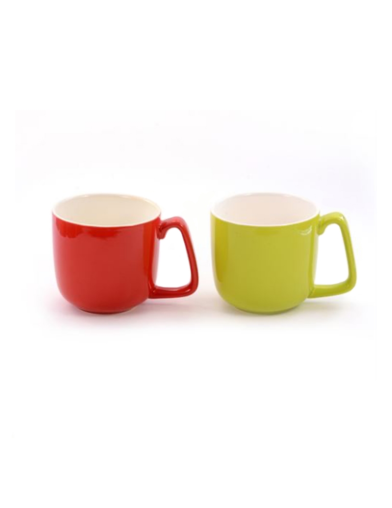 Tazza Mug Jumbo, colore rosso/verde lime