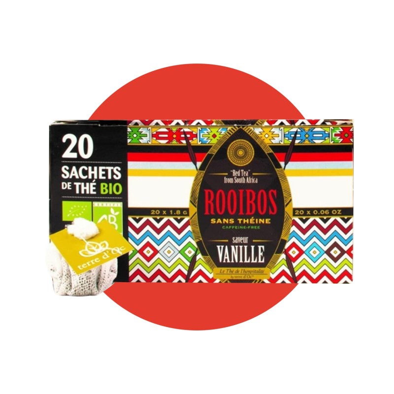 20 Filtri in garza Tè Rooibos in Foglia alla Vaniglia Bio - Terre d'Oc