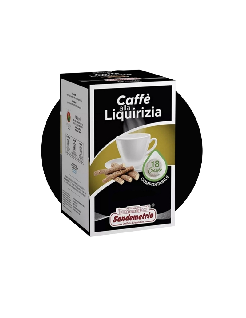 Cialde Compostabili Caffè alla Liquirizia Sandemetrio, Box da 18