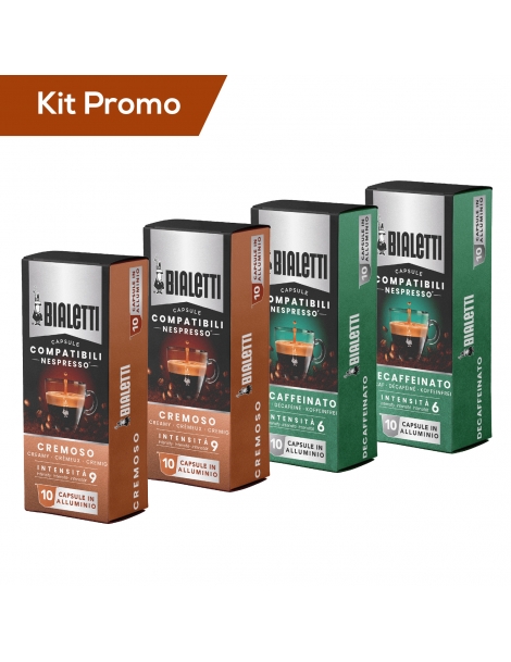 Capsule Bialetti Compatibili Nespresso, Miscele Assortite