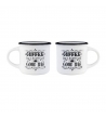 SET 2 TAZZINE CAFFE' GOOD IDEA BON CHINA