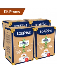 Kit 200 Cialde Caffè Borbone, Blu