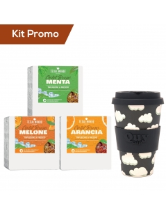 Kit 3 Box Infusi a Freddo & Bicchiere in Bambù da 400 ml
