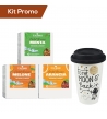 Kit 3 Astucci Infusi a Freddo & Bicchiere in Porcellana da 300 ml