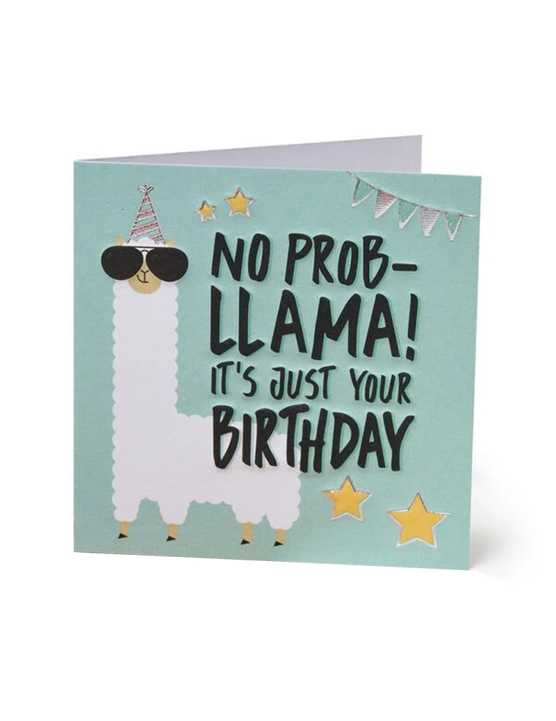 Biglietto di auguri  "No prob-lama"
