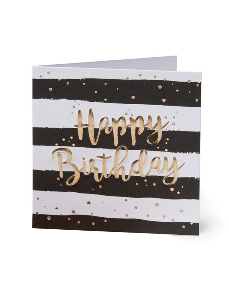 Biglietto di auguri a strisce