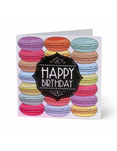 Biglietto di auguri  "Macaron"