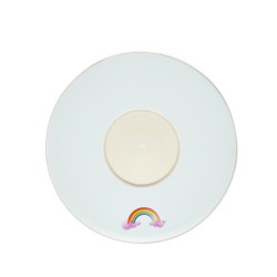 Piattino Quy Cup, fantasia Arcobaleno