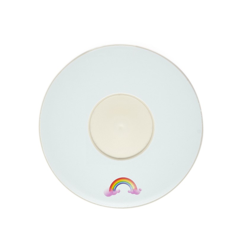 Piattino Quy Cup, fantasia Arcobaleno