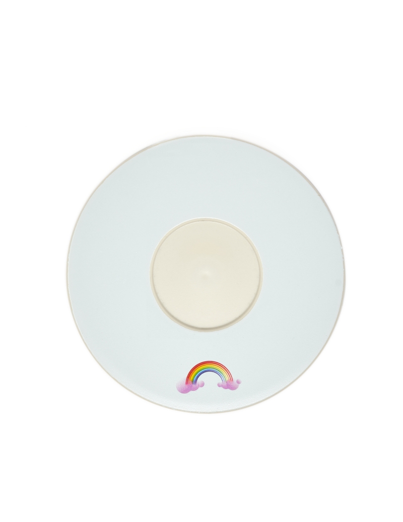 Piattino Quy Cup, fantasia Arcobaleno