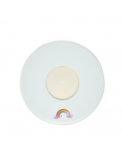 Piattino Quy Cup, fantasia Arcobaleno