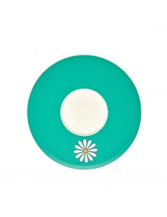 Piattino Quy Cup, fantasia Margherite