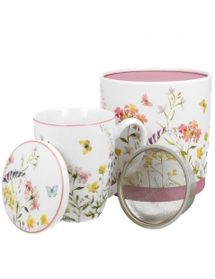 Tisaniera con fiori
