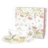 Tazza da tè con piattino in confezione regalo