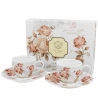 Tazzine da caffè in porcellana con rose eleganti
