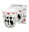 Tazza in ceramica gatti innamorati