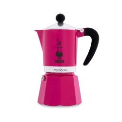 Moka Rainbow Bialetti 3 tazze, colore Ciliegia