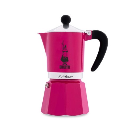 Moka Rainbow Bialetti 3 tazze, colore Ciliegia