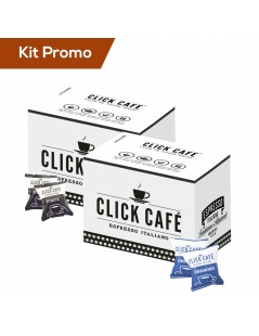 Kit 200 Capsule di caffè Click Café, Cremoso & Forte