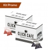 Kit 200 Capsule di caffè Click Café, Intenso & Forte