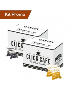Kit 200 Capsule di caffè Click Café, Delicato & Forte