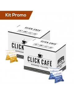 Kit 200 Capsule di caffè Click Café, Delicato & Cremoso