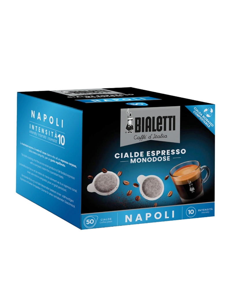 Cialde in carta Caffè Bialetti Miscela Napoli, Box da 50