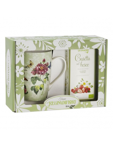 Scatola Regalo Mug + Tisana regina di fiori