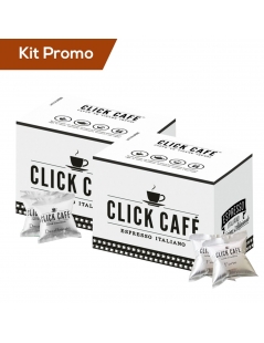 Kit 150 Capsule di caffè Click Café, Forte & Decaffeinato, compatibili Lavazza Blue