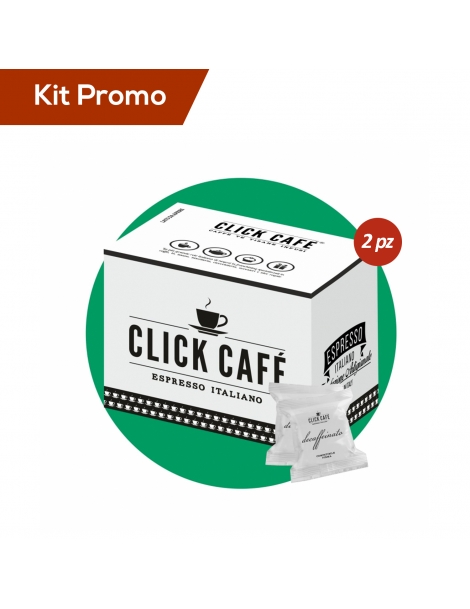 Box 160 Capsule Click Cafè miscela decaffeinato, compatibili Lavazza Firma