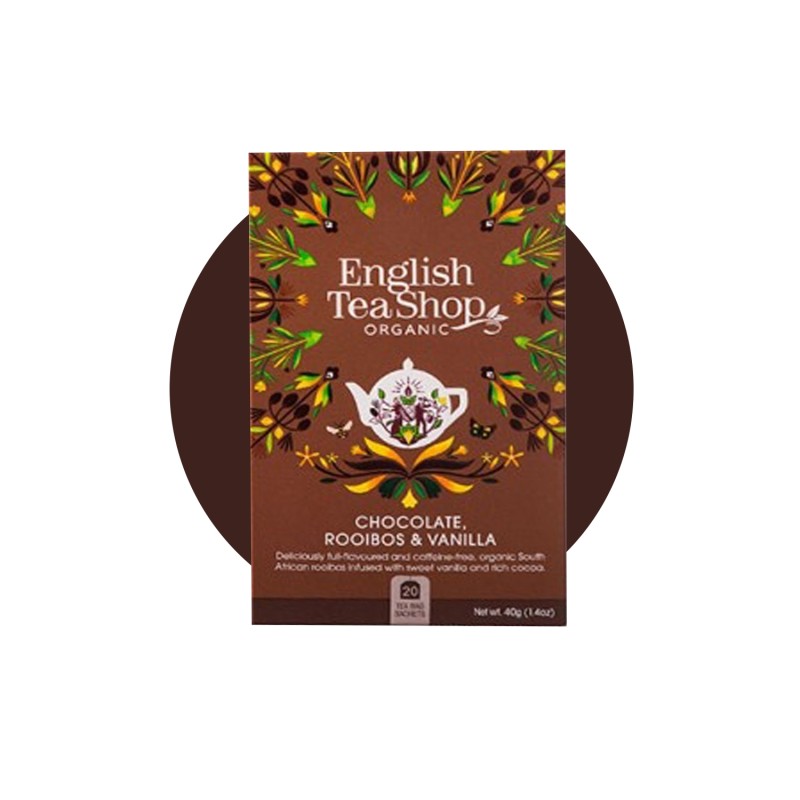 Tè rooibos English Tea Shop - Tè Rooibos Cioccolato & Vaniglia Bio