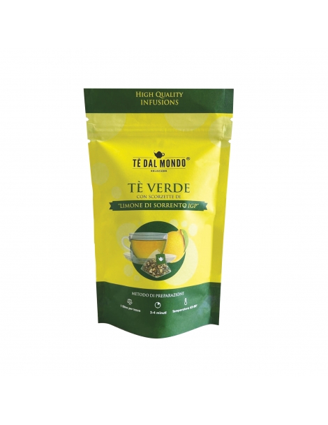 Tè verde con scorzette di limone di Sorrento