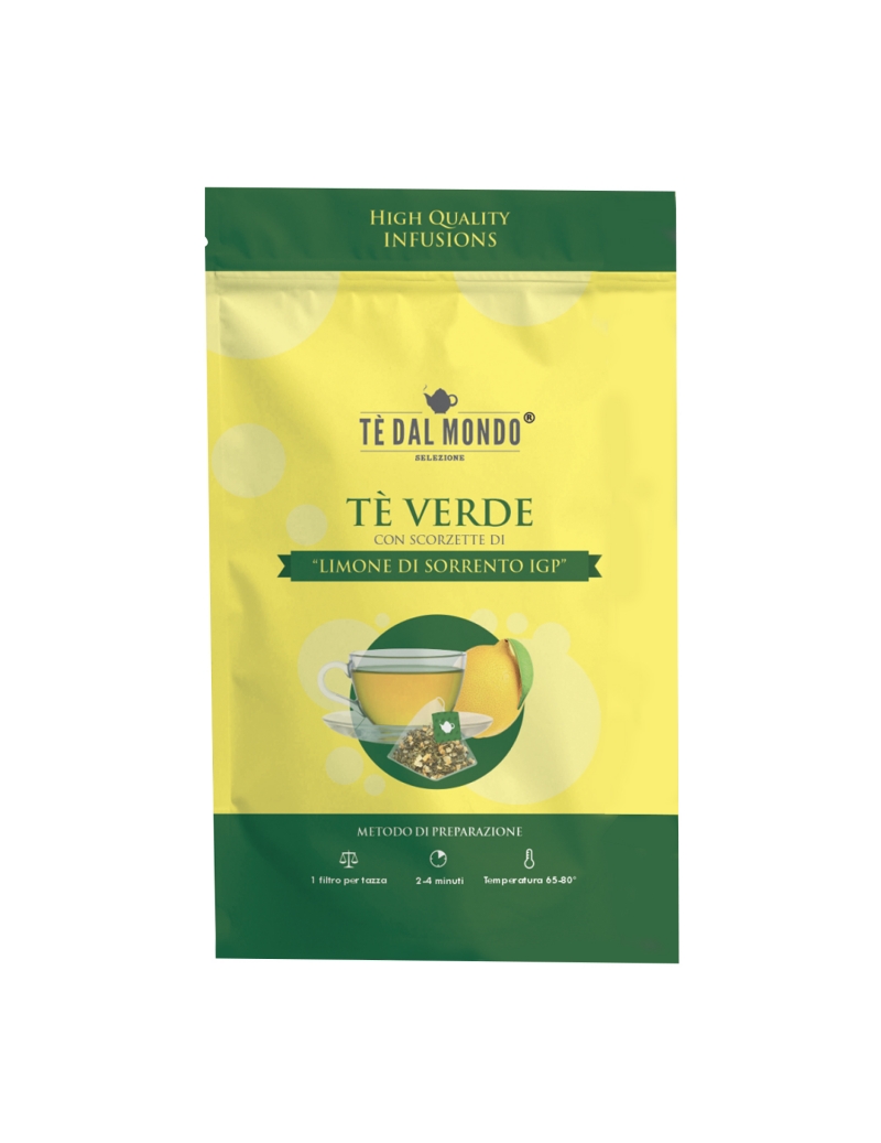 Tè verde con scorzette di limone di Sorrento