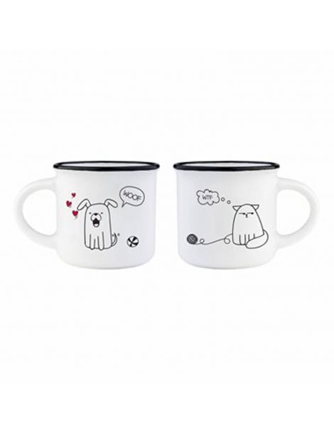Tazzine da caffè Legami, cane e gatto