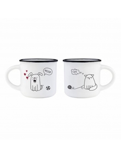 Tazzine da caffè Legami, cane e gatto