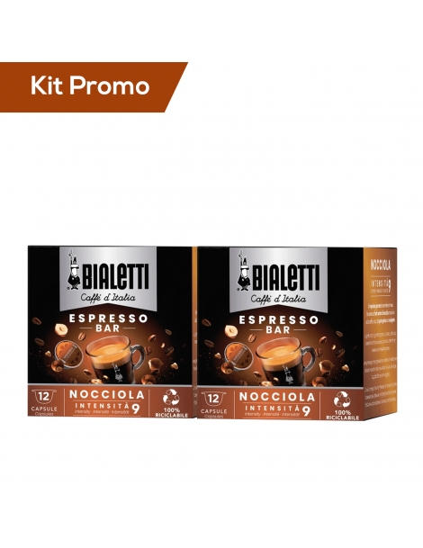 Box 24 capsule caffè alla nocciola Bialetti
