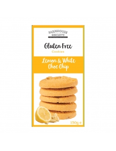 Biscotti Inglesi Senza Glutine Limone e Cioccolato Bianco  Gr150