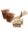 Kit accessori caffè monouso Click Cafè con zucchero di canna