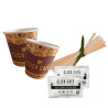 Kit accessori da caffè monouso con zucchero bianco